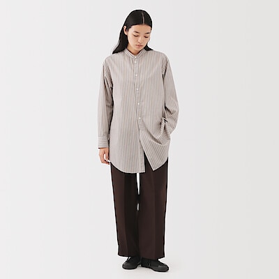 婦人　ポプリンリラックスフィットチュニック