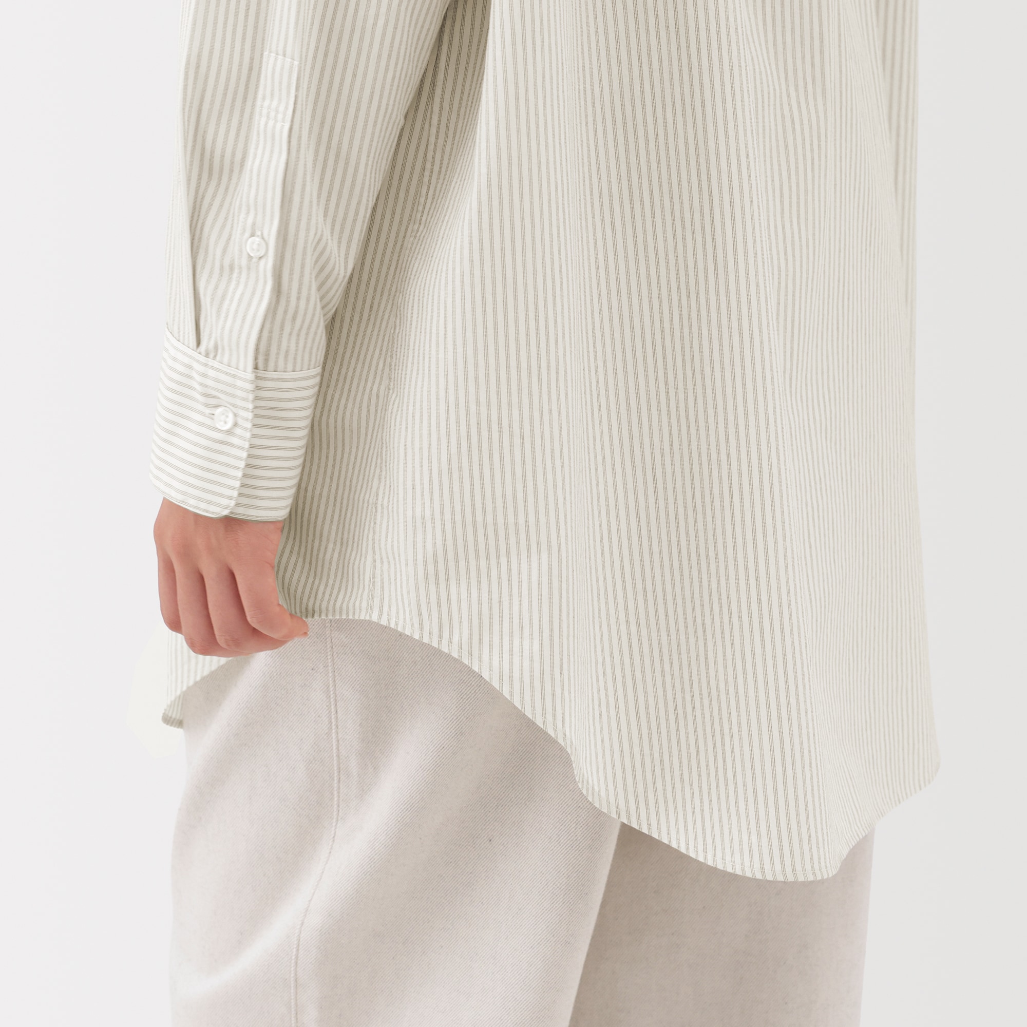 婦人　ポプリンリラックスフィットチュニック