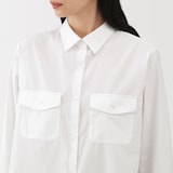 婦人　ポプリンレギュラーカラーシャツ