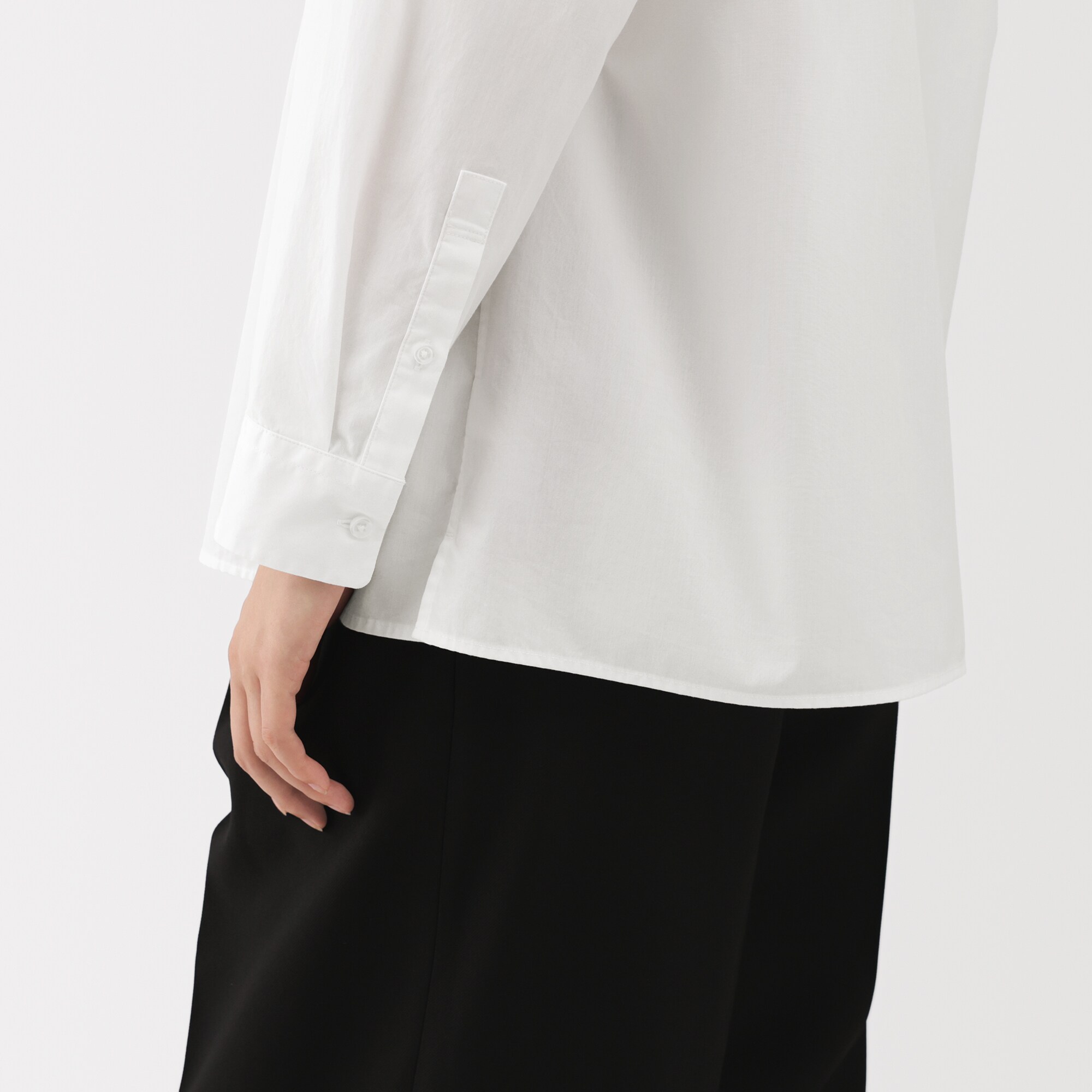 婦人　ポプリンレギュラーカラーシャツ