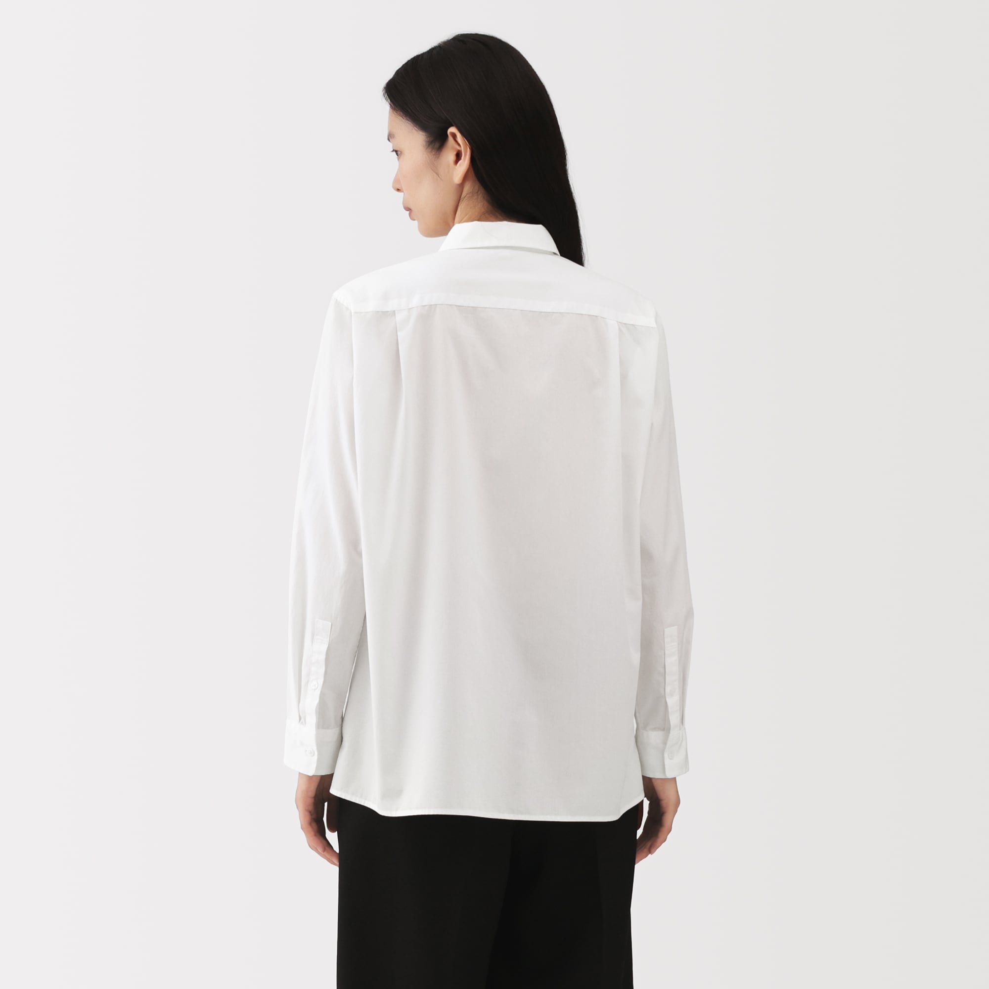 婦人　ポプリンレギュラーカラーシャツ