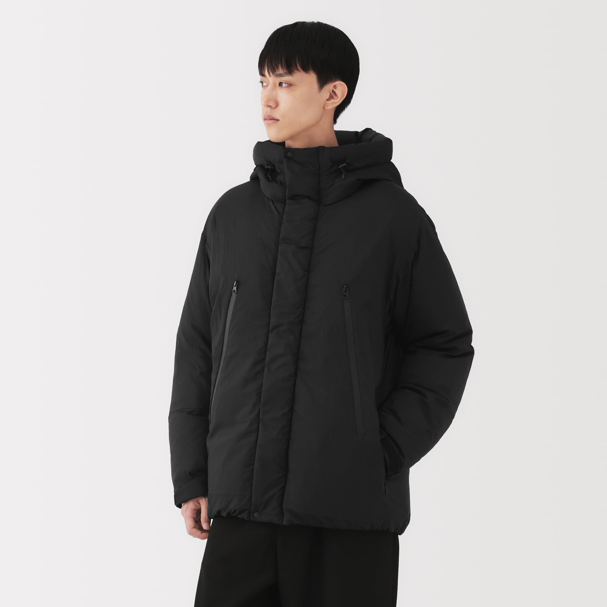 【MUJI LABO/2019 ダウンジャケット ブラック】 MUJI LABO/2019 ダウンジャケット ブラック】