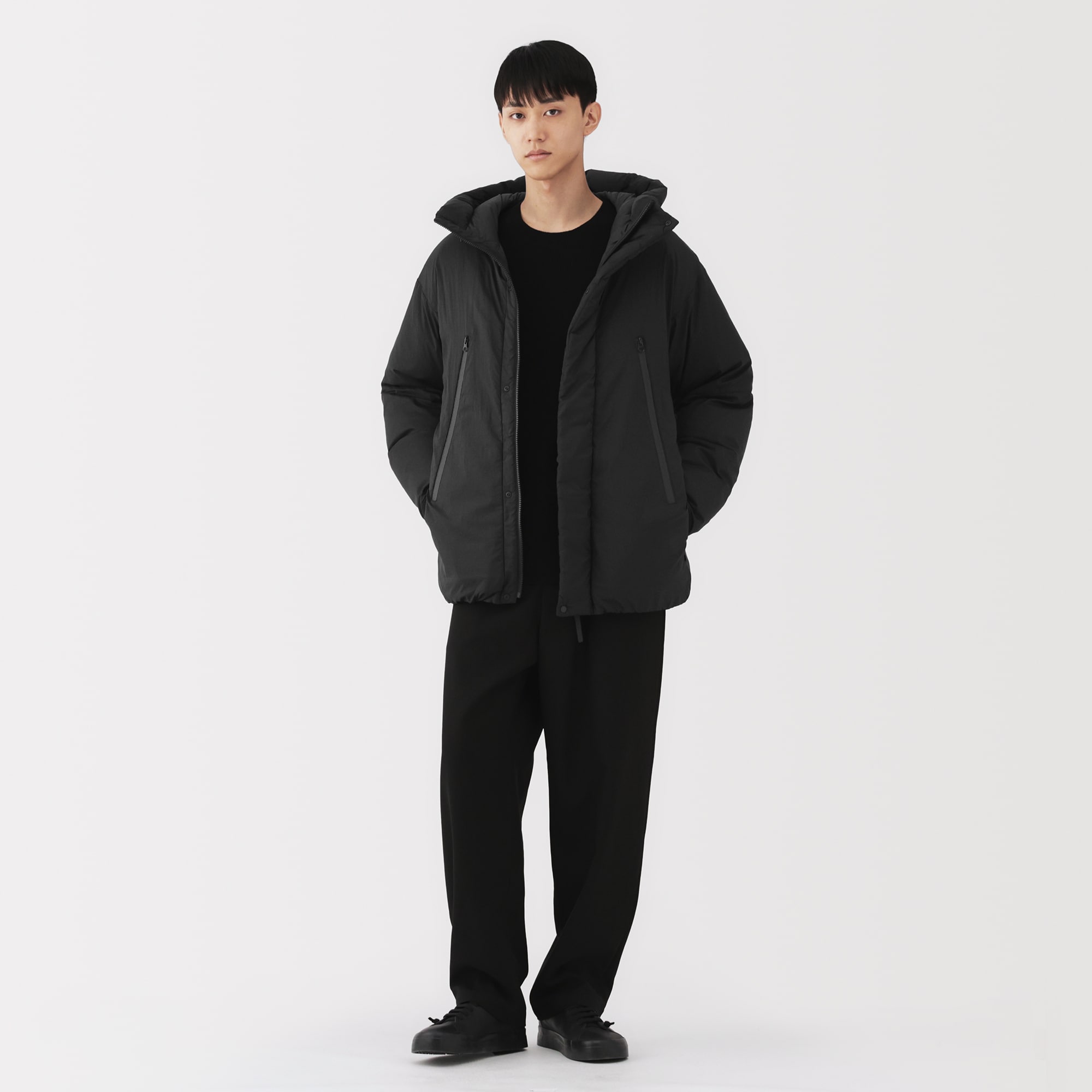 【MUJI LABO/2019 ダウンジャケット ブラック】 紳士 ダウンジャケット | 無印良品