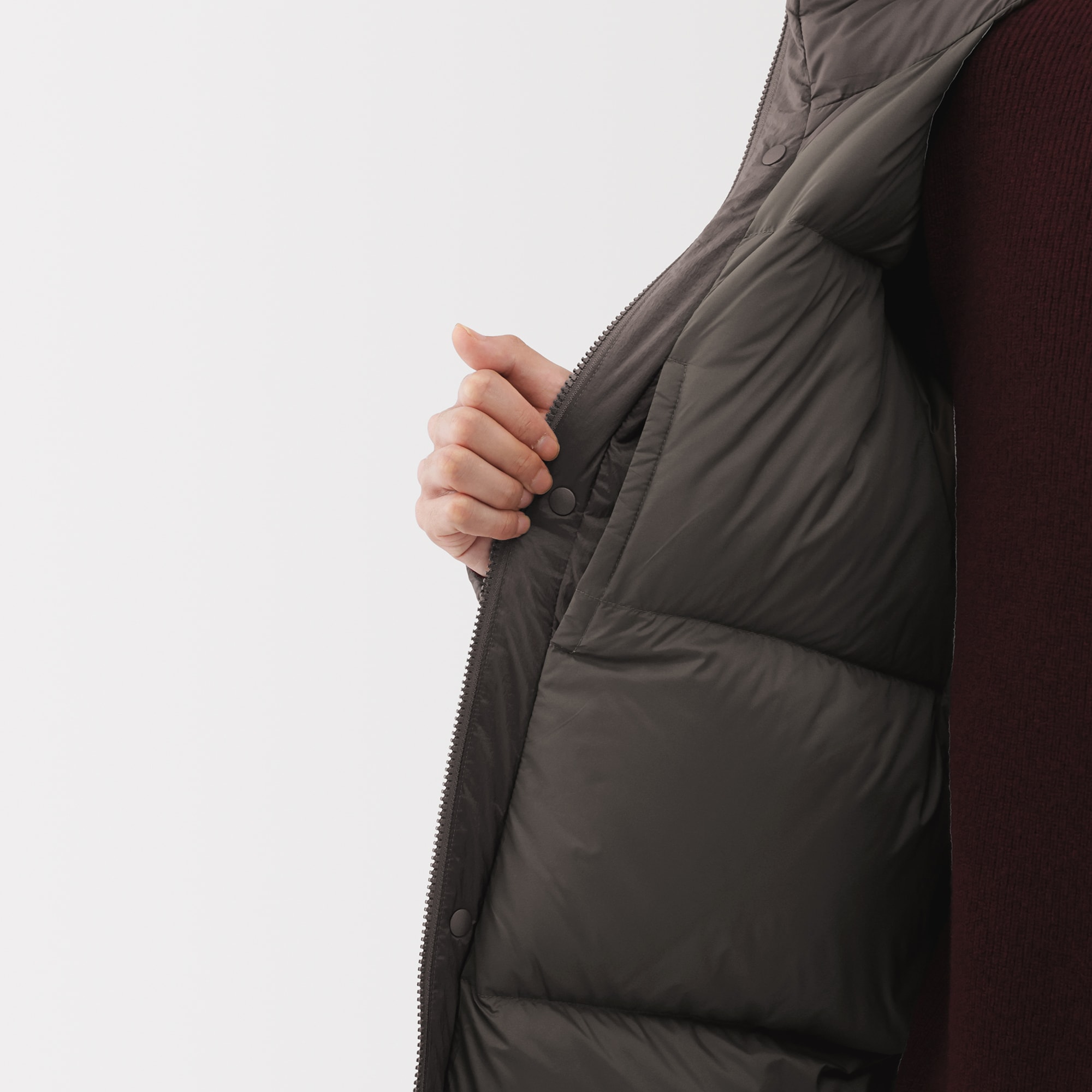 25AW MUJI Labo ダークモカブラウン　M ダウンジャケット MUJILabo ダウンジャケット 紳士M・ダークモカブラウン - メルカリ