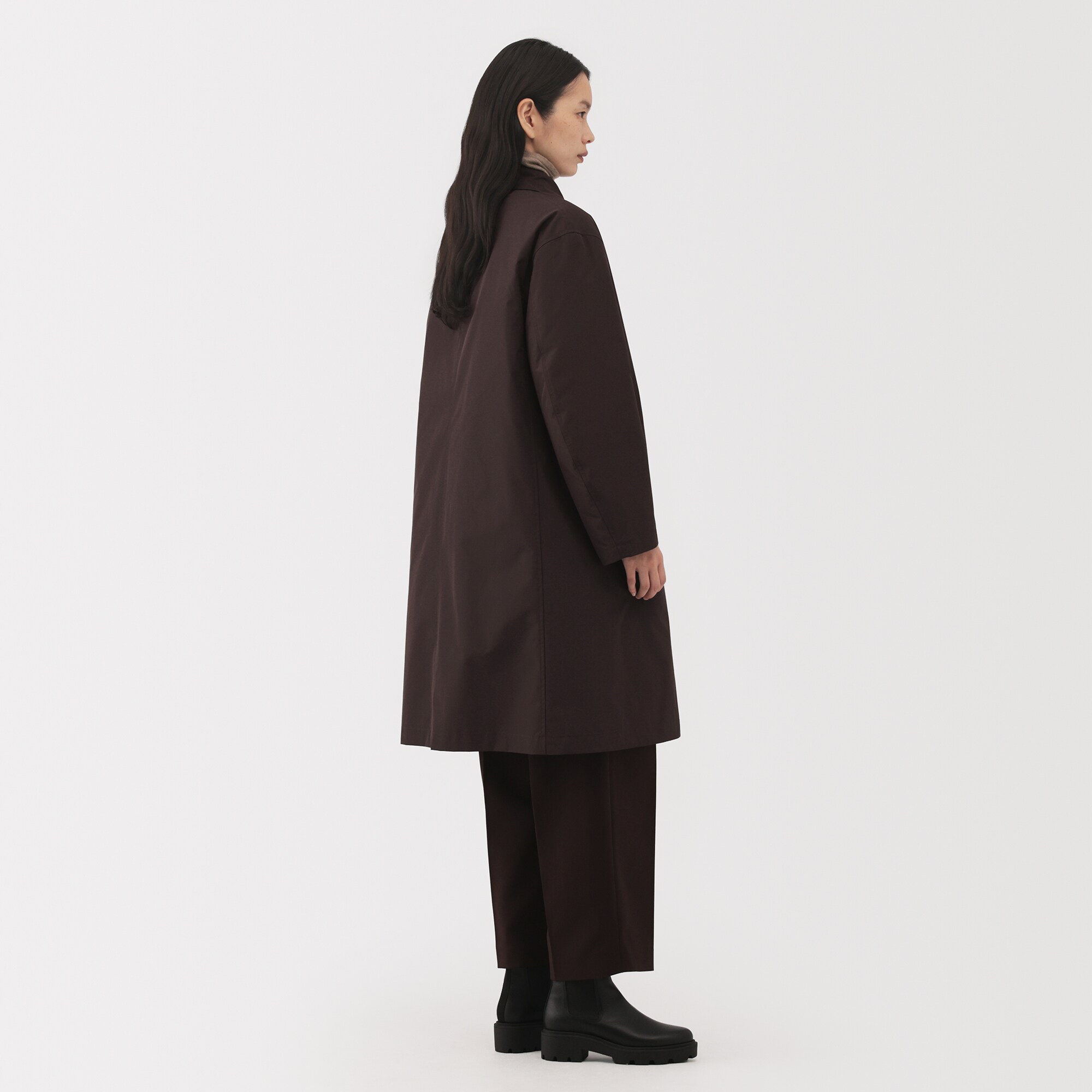 婦人 ダウンライナー付き撥水ステンカラーコート | 無印良品