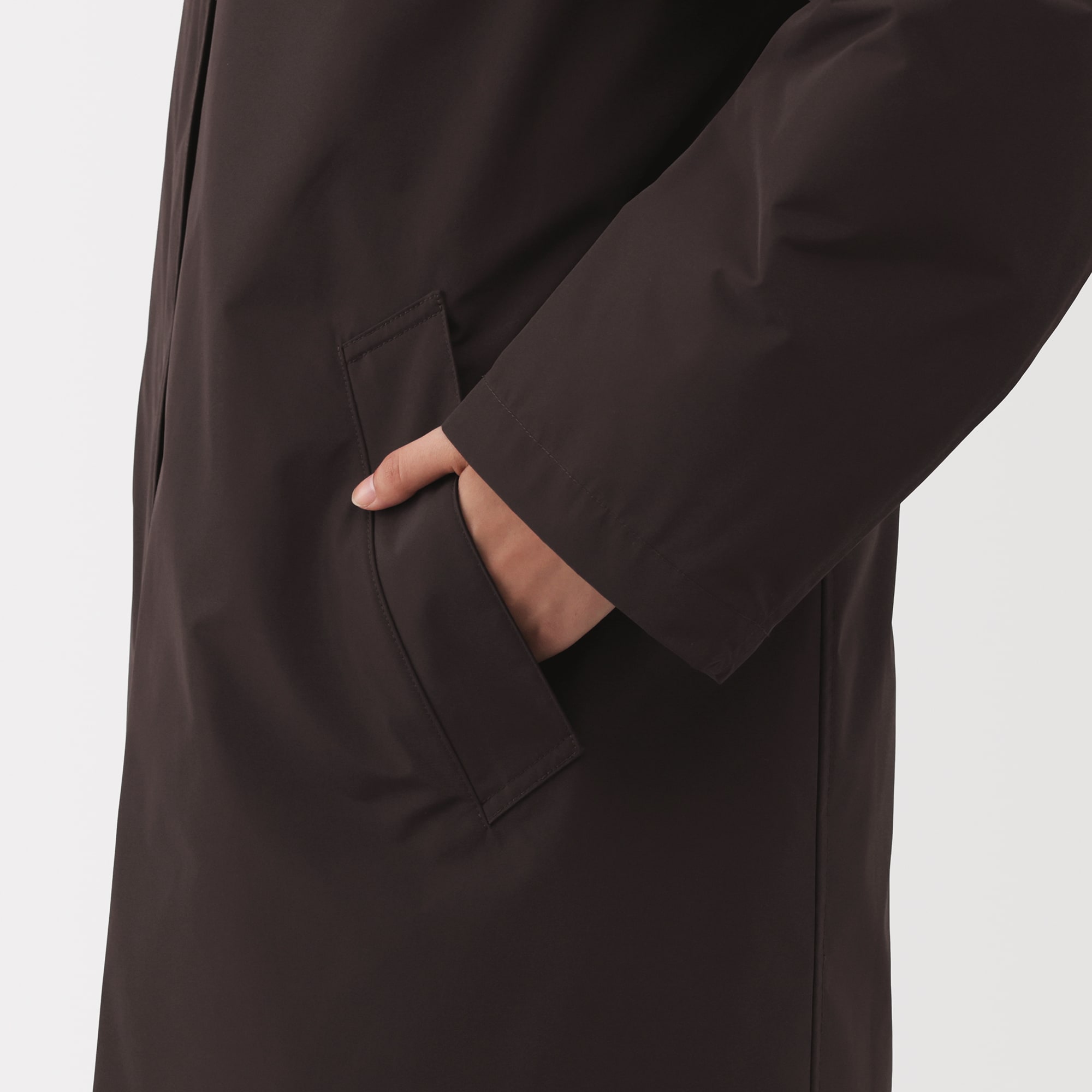 婦人　ダウンライナー付き撥水ステンカラーコート