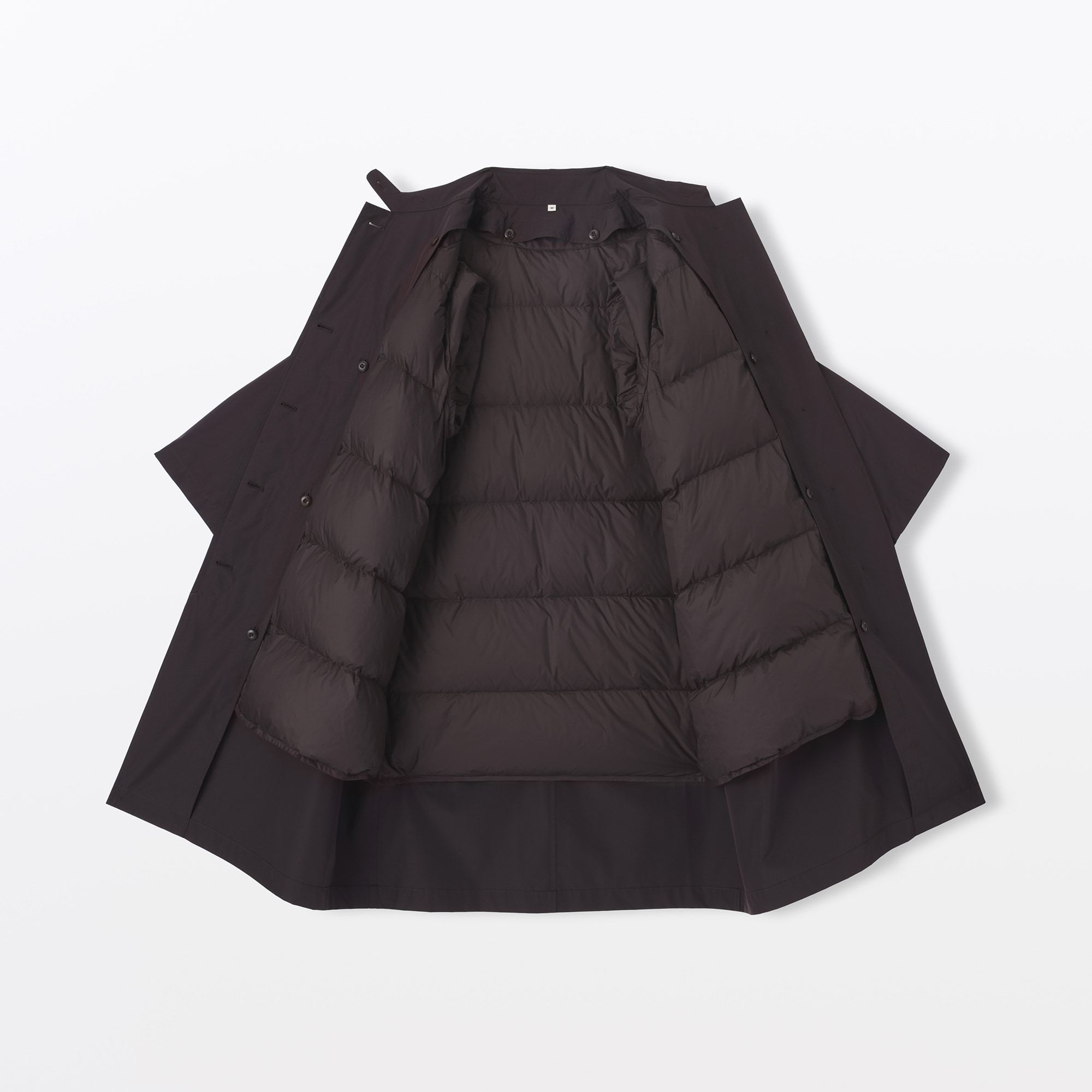 極美品＊ヨシエイナバ シルク100%コート 9号 ブラウン 2way ライナー付 ムダ毛ケア ブラウン光美容器シルク・エキスパート