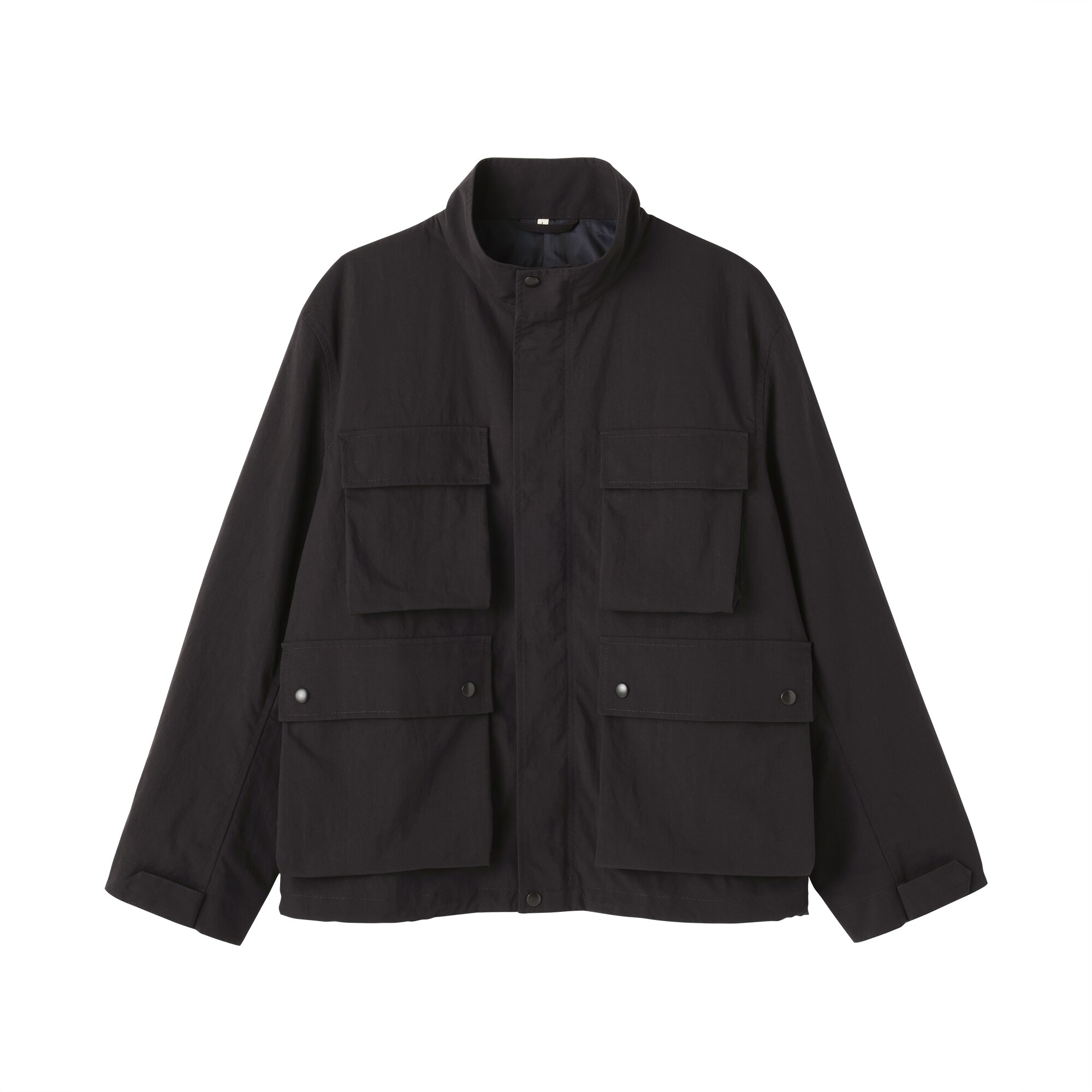 Muji labo 紳士 ナイロンワークブルゾン 黒 L set 紳士 ナイロンワークブルゾン | 無印良品