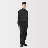 紳士　昔ながらの製法で編み立てた天竺ハイネック長袖Ｔシャツ