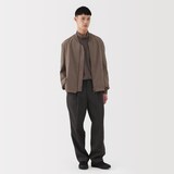 紳士　昔ながらの製法で編み立てた天竺ハイネック長袖Ｔシャツ