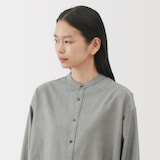 婦人　起毛ツイルリラックスフィットシャツ