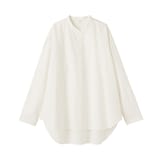 婦人　起毛ツイルリラックスフィットシャツ