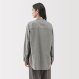 婦人　起毛ツイルリラックスフィットシャツ