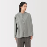 婦人　起毛ツイルリラックスフィットシャツ