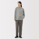 婦人　起毛ツイルリラックスフィットシャツ