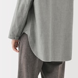 婦人　起毛ツイルリラックスフィットシャツ