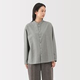 婦人　起毛ツイルリラックスフィットシャツ