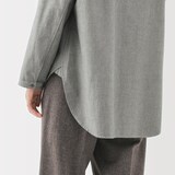 婦人　起毛ツイルリラックスフィットシャツ