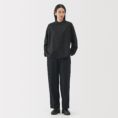 婦人　起毛ツイルリラックスフィットシャツ