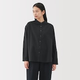 婦人　起毛ツイルリラックスフィットシャツ