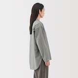 婦人　起毛ツイルリラックスフィットシャツ