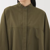 婦人　コットンウールリラックスフィットシャツワンピース