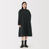婦人　コットンウールリラックスフィットシャツワンピース