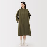 婦人　コットンウールリラックスフィットシャツワンピース