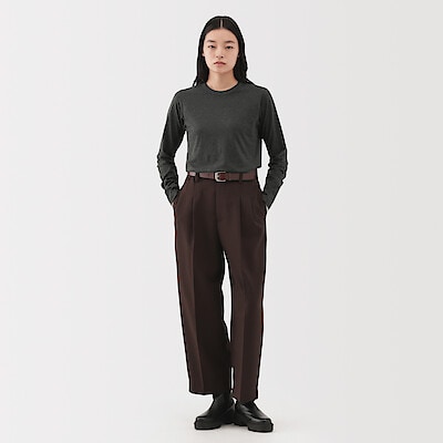婦人　コットンヤク天竺長袖Ｔシャツ