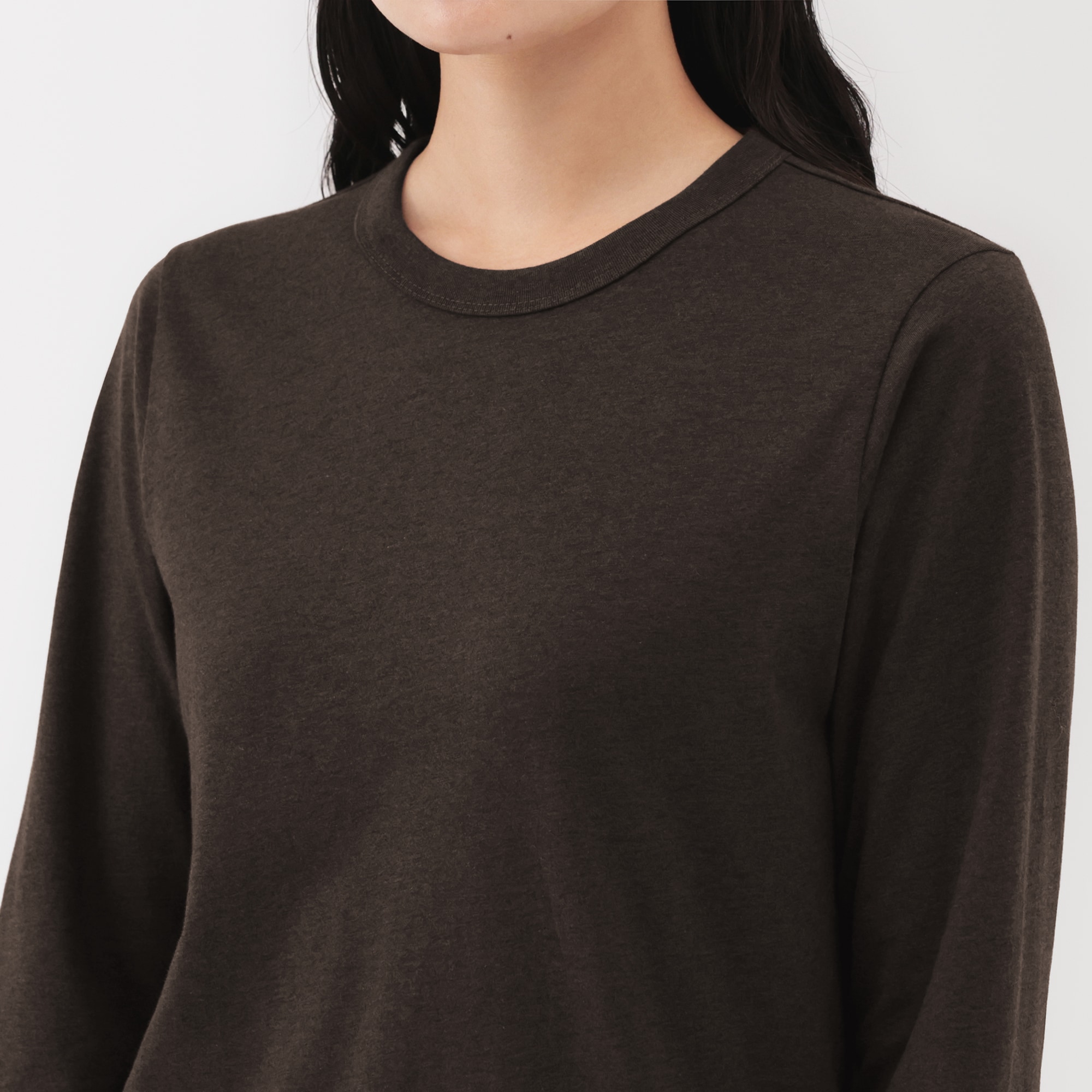 婦人　コットンヤク天竺長袖Ｔシャツ