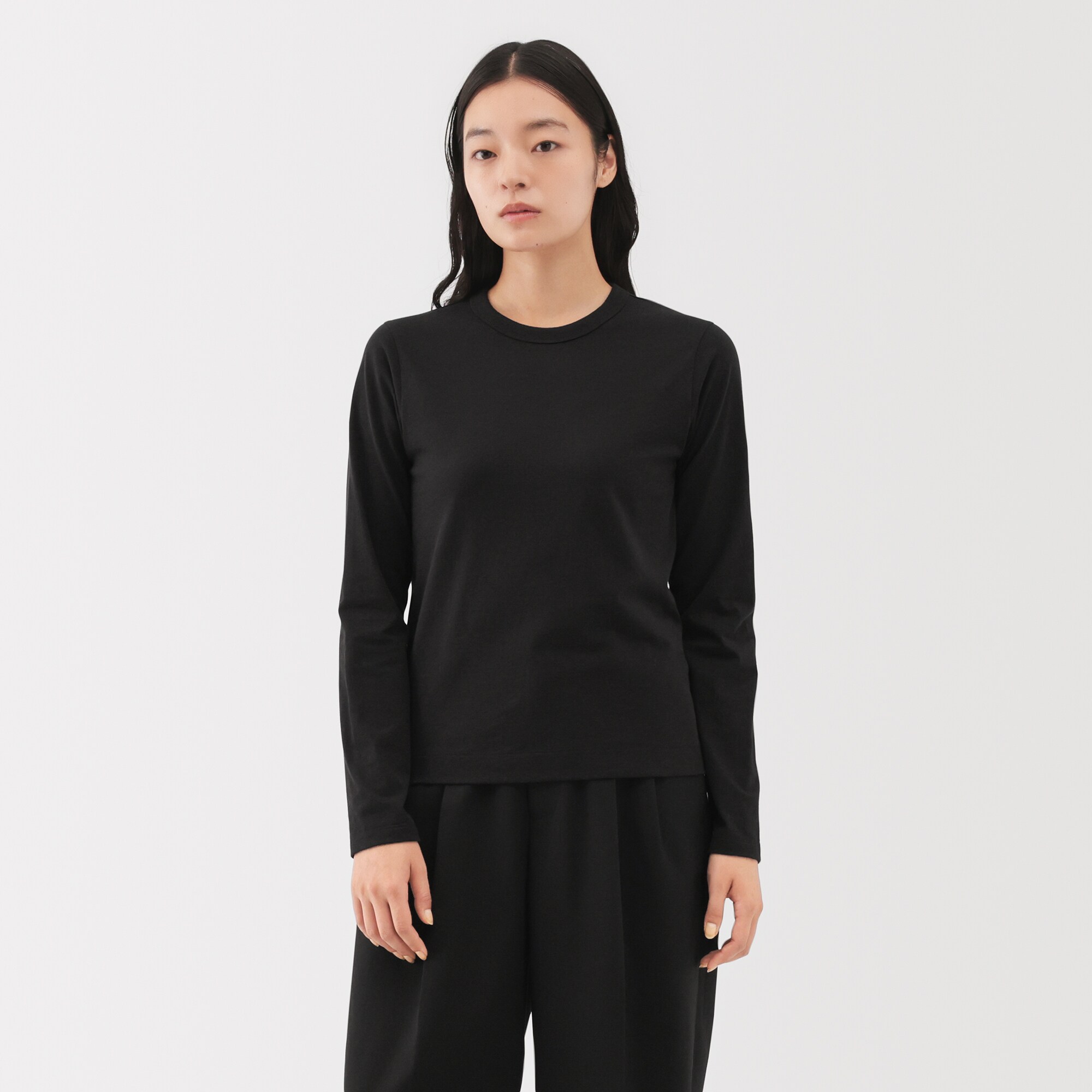 婦人　コットンヤク天竺長袖Ｔシャツ