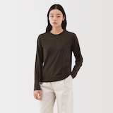 婦人　コットンヤク天竺長袖Ｔシャツ