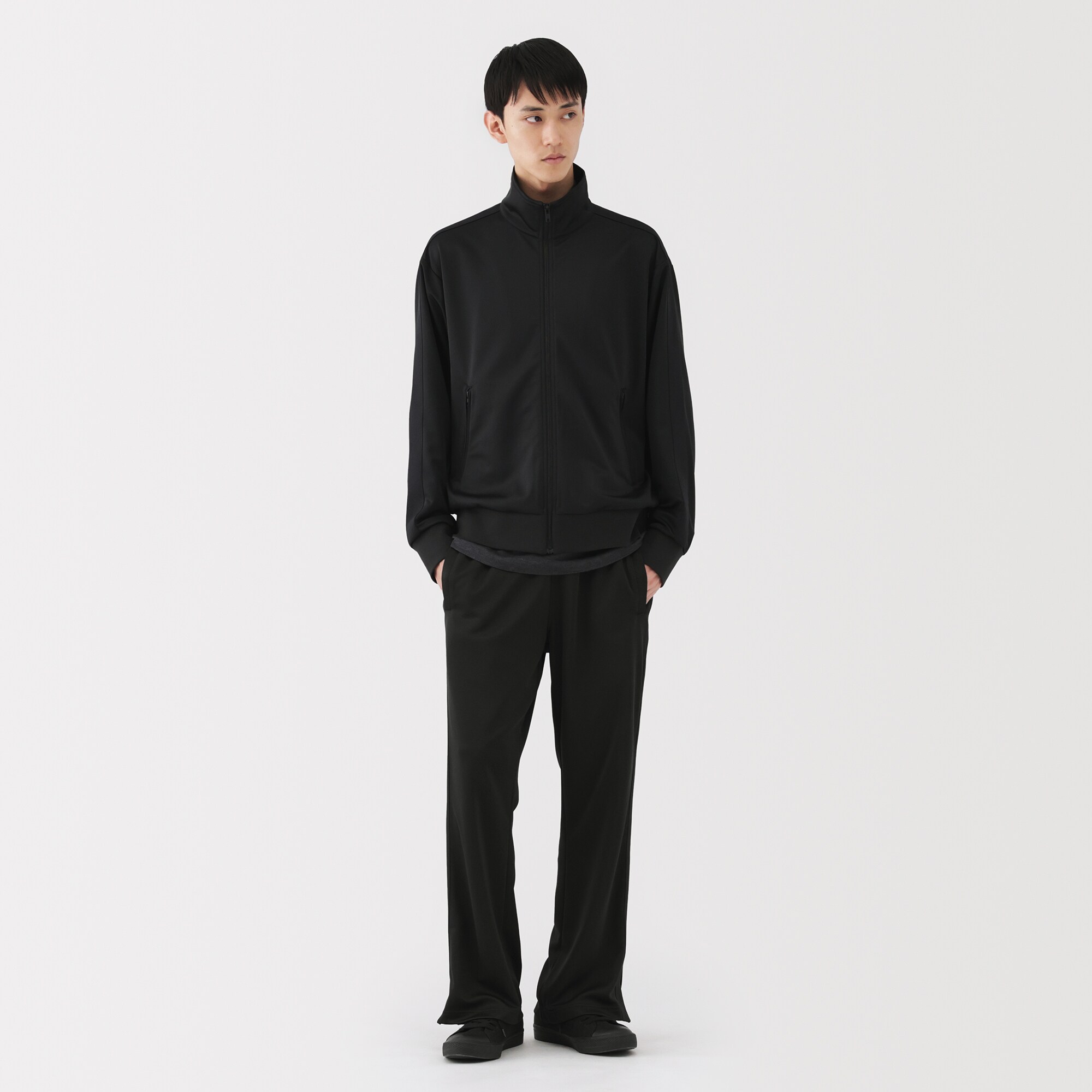 紳士　ユニフォーム素材で作ったトラックパンツ