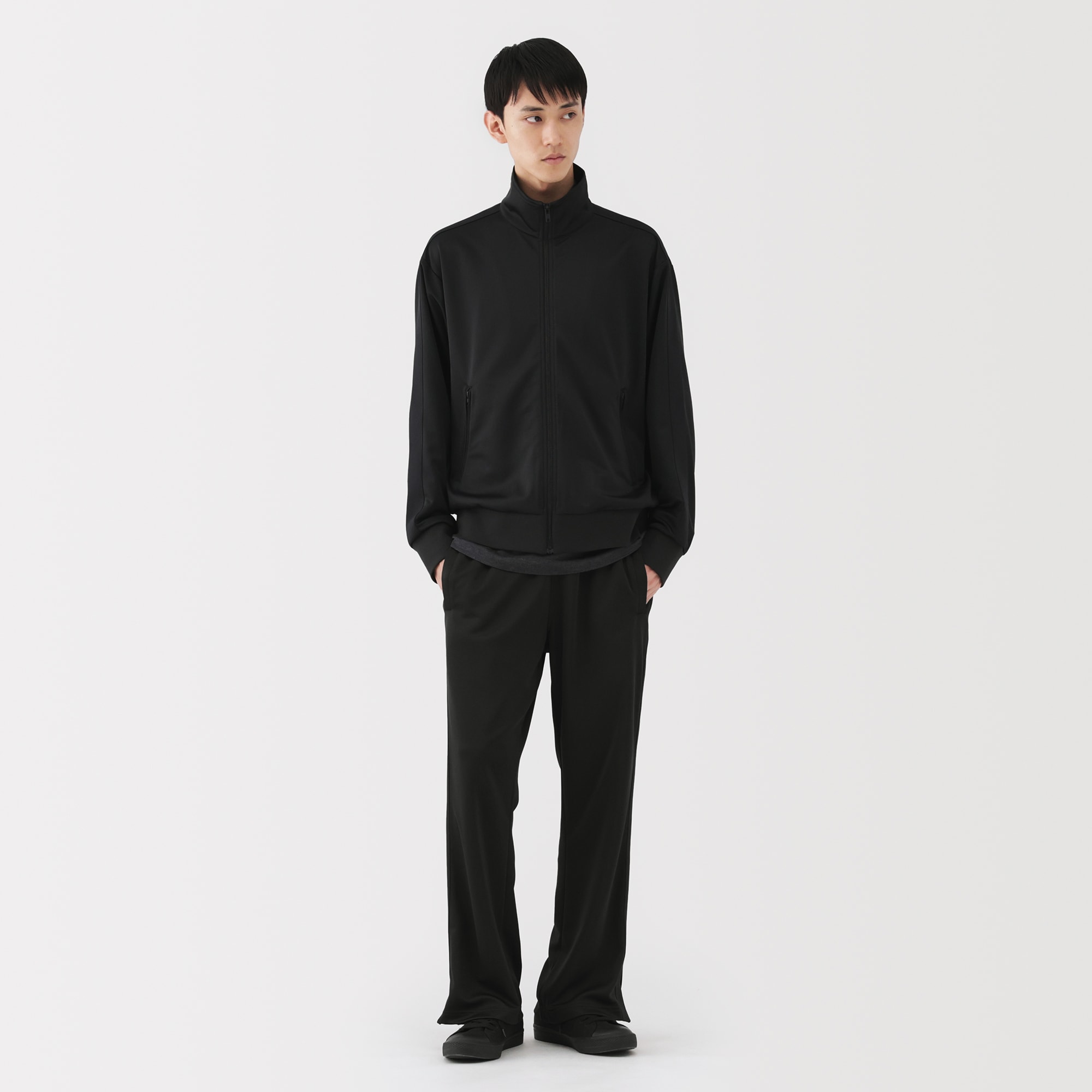 無印良品　トラックパンツ　ブラック XL セール〔MUJI WALKER〕ＵＶカットトラックパンツ（その他パンツ