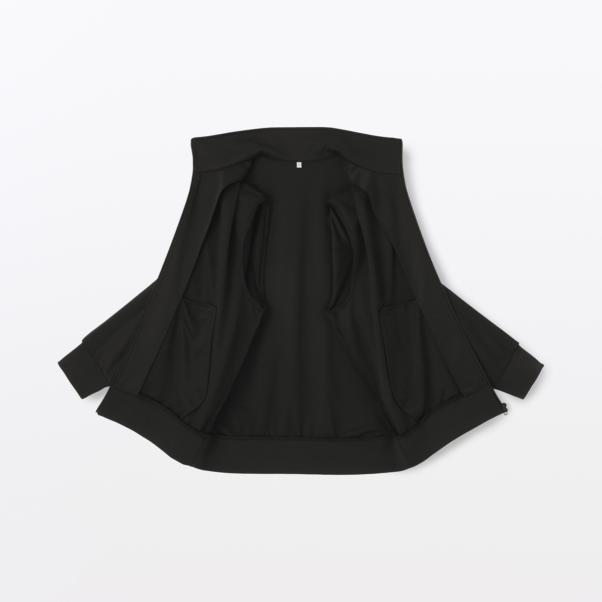 muji labo 2025FW ユニフォーム素材で作ったトラックジャケット 黒 MUJI (無印良品) - 新品「無印良品 ユニフォーム素材で作ったトラック