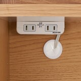 オーク材カップボード・オープンタイプ・ワゴン付