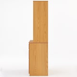 オーク材カップボード・オープンタイプ・ワゴン付