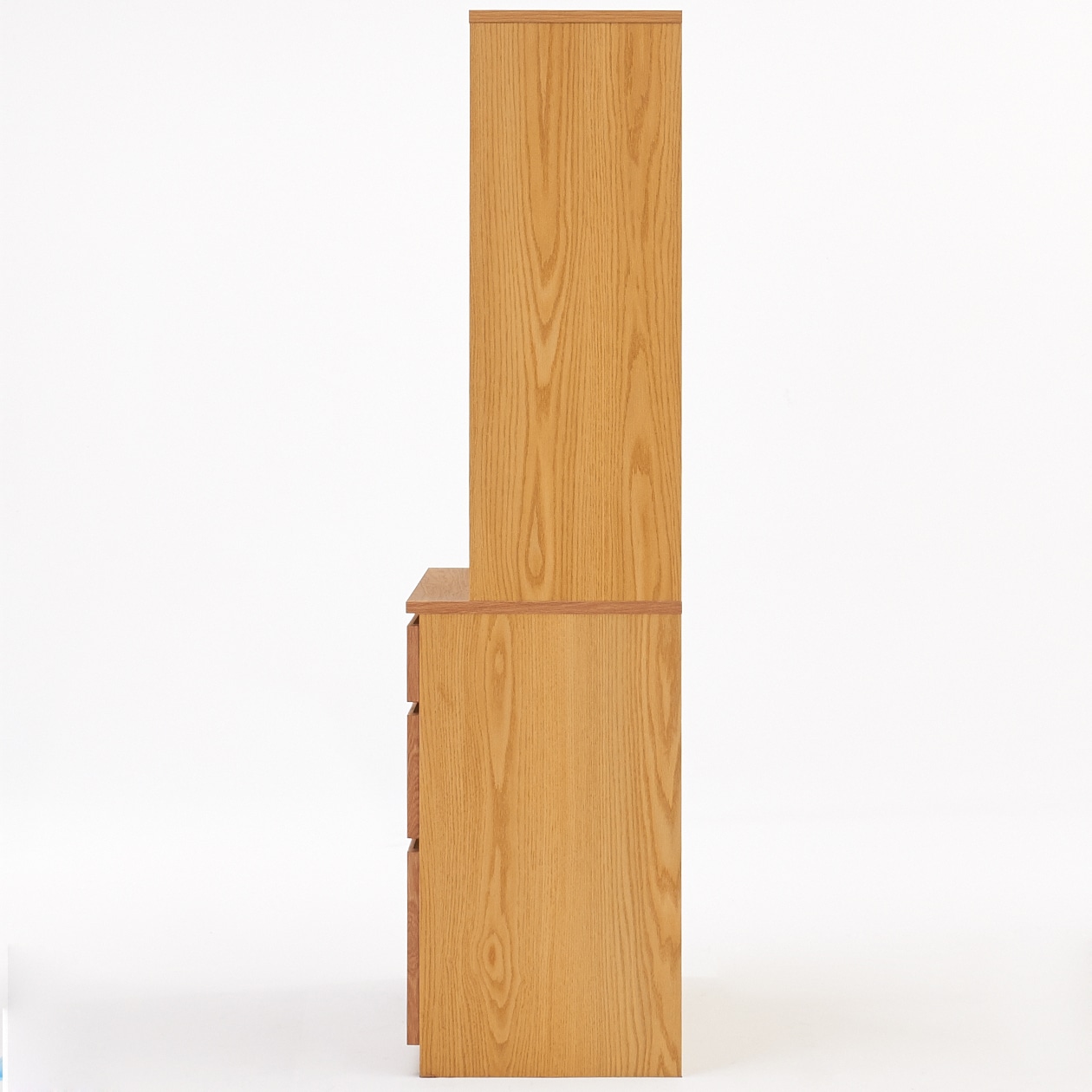 オーク材カップボード・オープンタイプ・ワゴン付