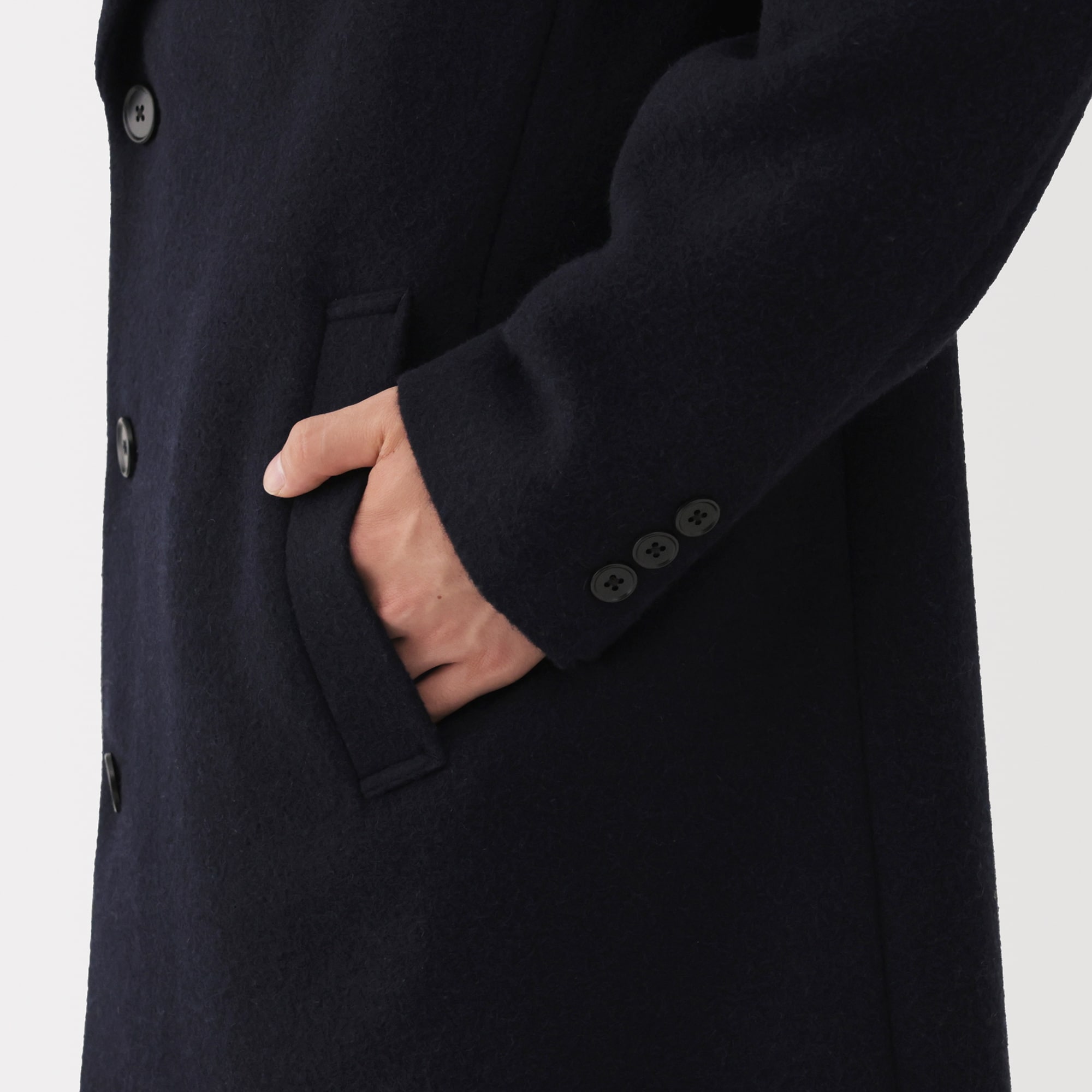 紳士 ウール混チェスターコート（再生） | 無印良品