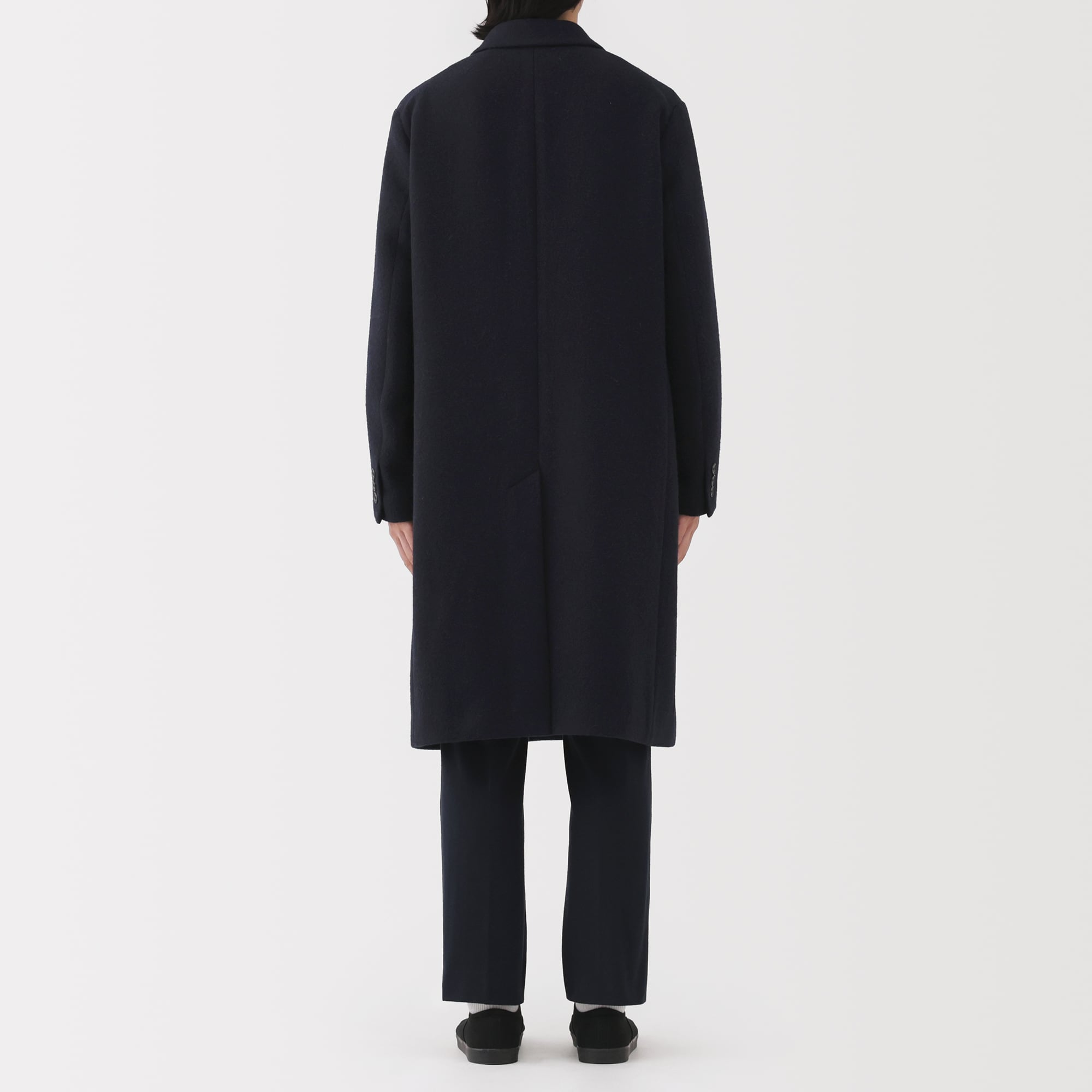 紳士　ウール混チェスターコート（再生）