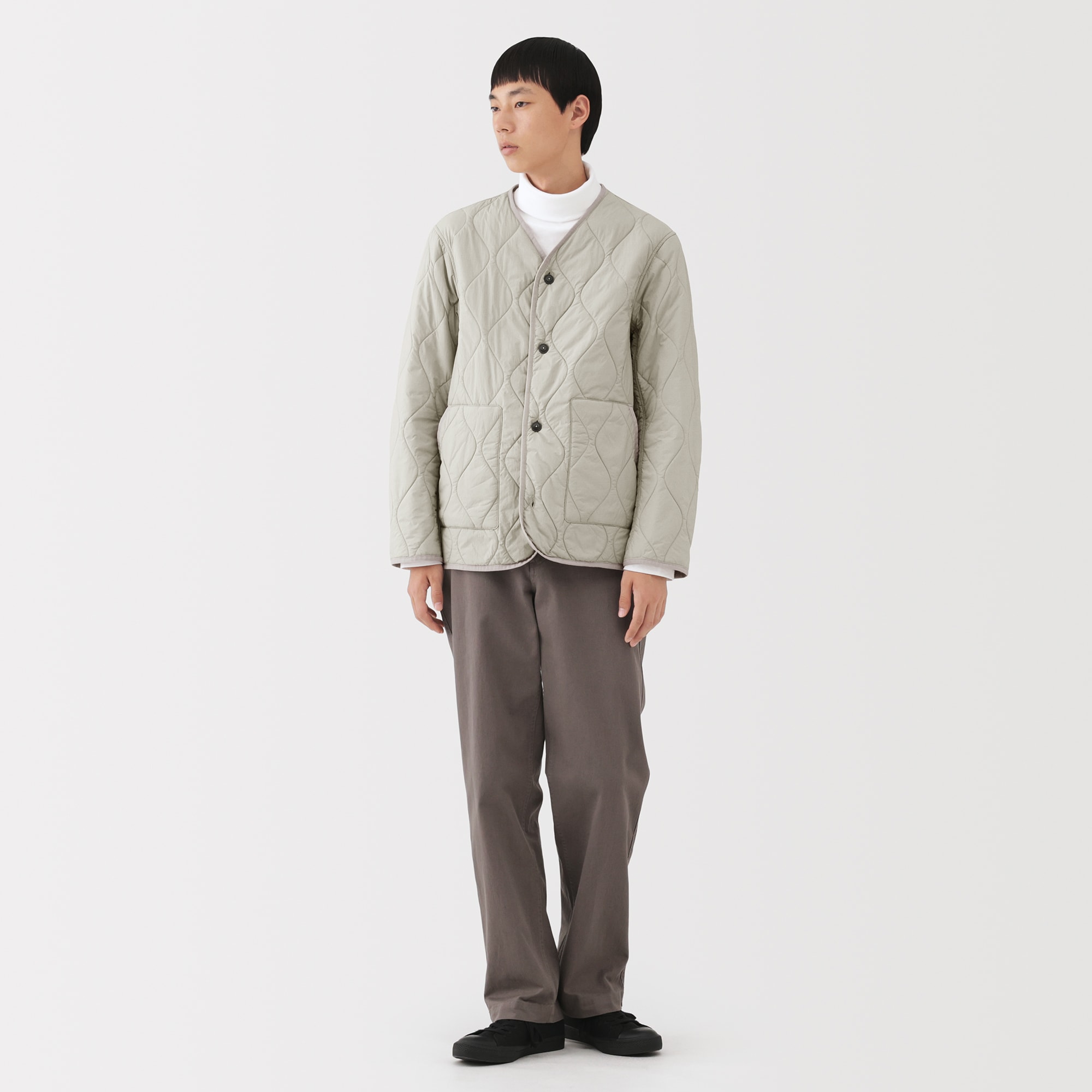 紳士 ふんわり中わた 撥水キルトジャケット | 無印良品