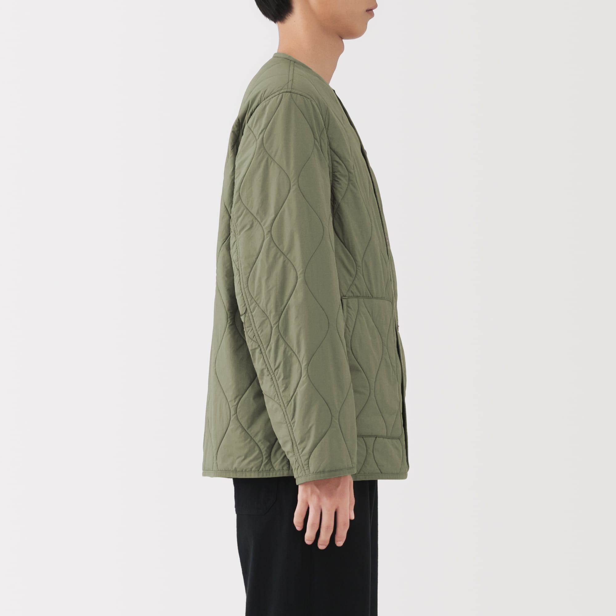 紳士　ふんわり中わた　撥水キルトジャケット