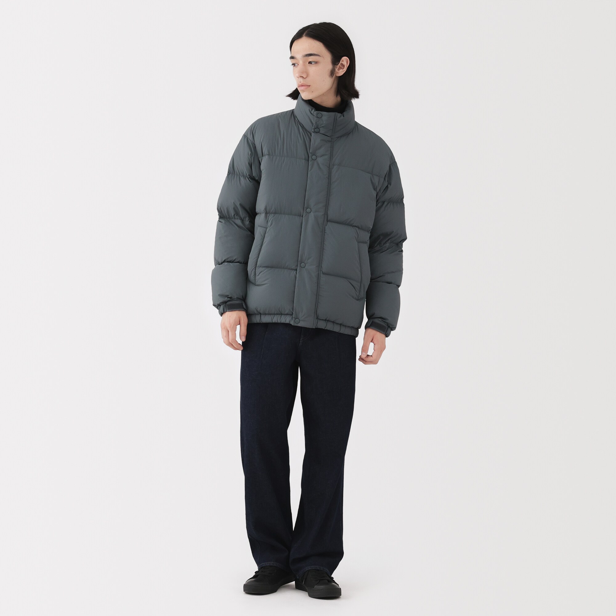 紳士 軽量ダウンポケッタブルジャケット | 無印良品