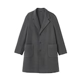 紳士　ウール混ダブルフェイスチェスターコート