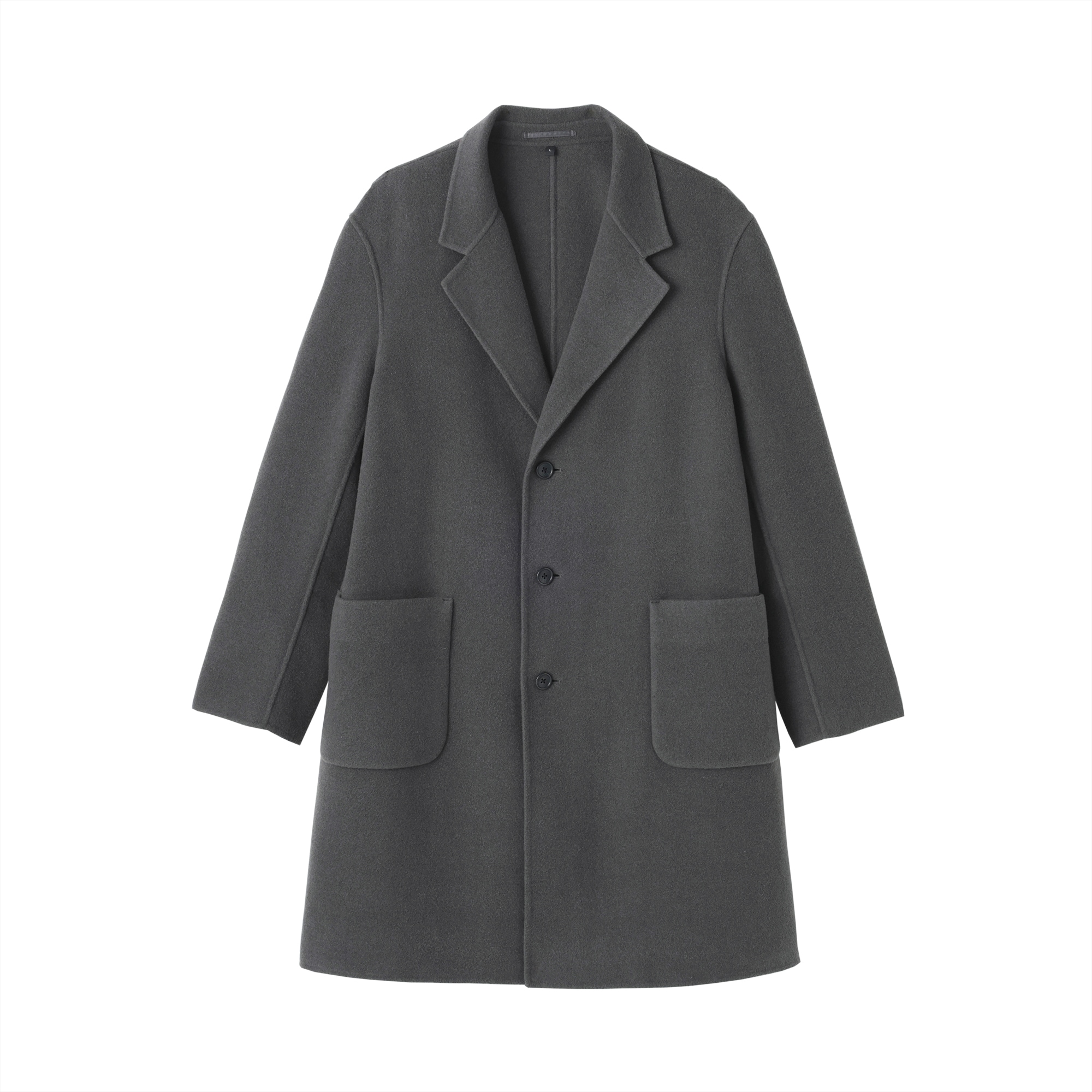 紳士　ウール混ダブルフェイスチェスターコート