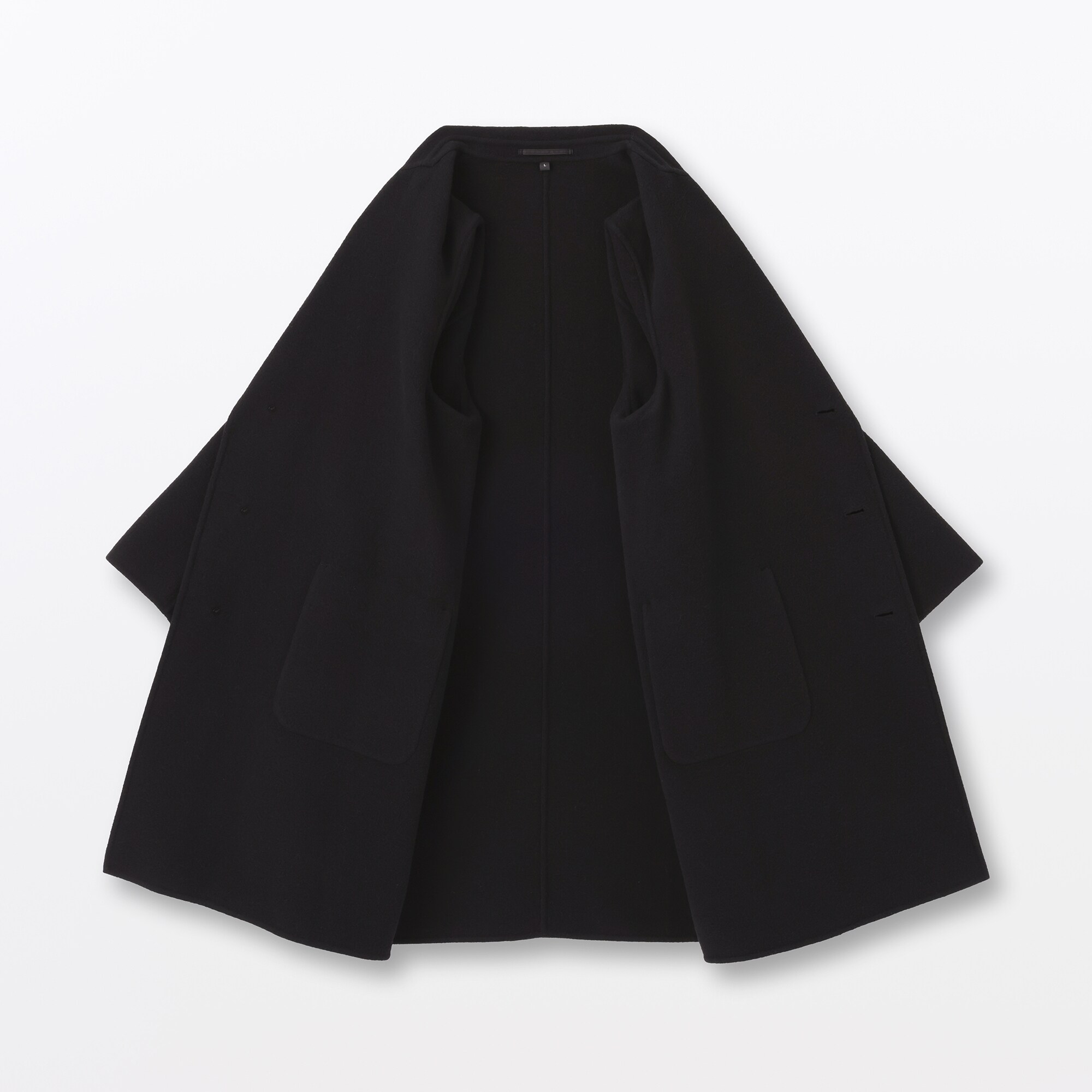 紳士　ウール混ダブルフェイスチェスターコート