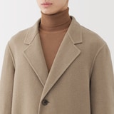 紳士　ウール混ダブルフェイスチェスターコート