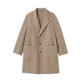 紳士　ウール混ダブルフェイスチェスターコート