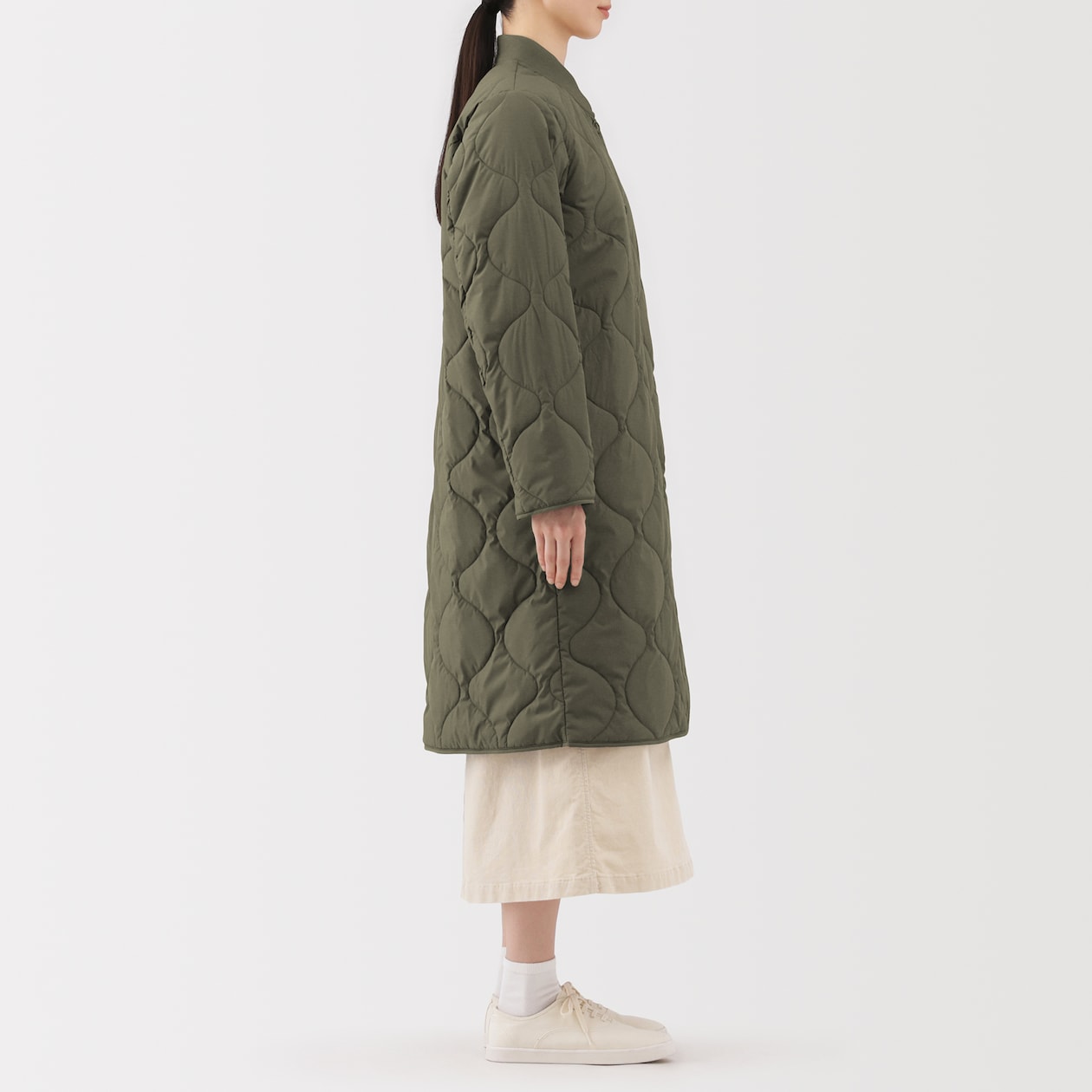 婦人　ふんわり中わた　キルティングコート