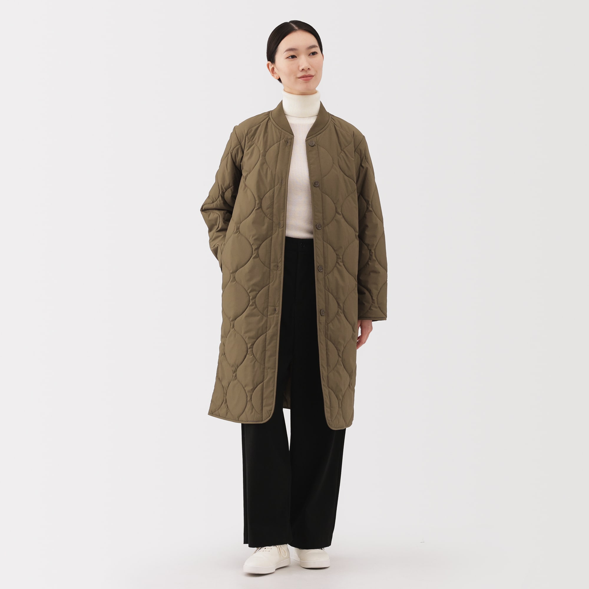 婦人 ふんわり中わた キルティングコート | 無印良品
